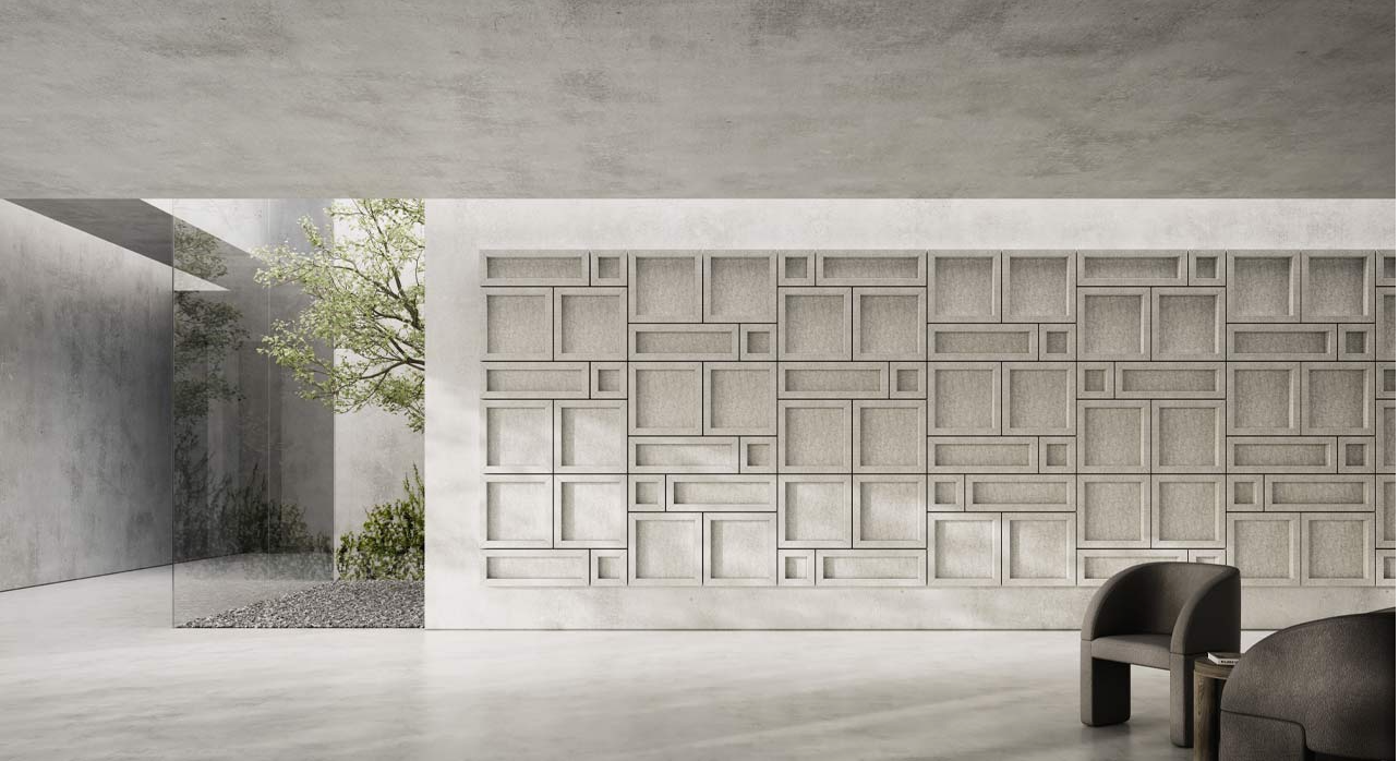 ECOUSTIC 900 COFFERED 3D WALL TILES (1 BOX)