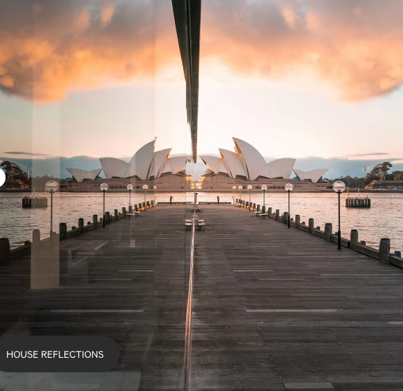 SERAPHIC DIGITAL PRINTED PANELS - HOUSE REFLECTIONS