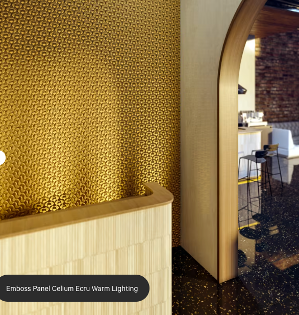 ZINTRA Embossed Acoustic Panels - CELIUM