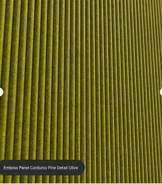 ZINTRA Embossed Acoustic Panels - CORDUROY FINE