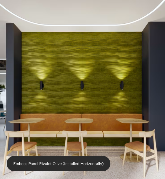 ZINTRA Embossed Acoustic Panels - RIVULET