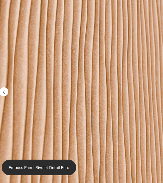 ZINTRA Embossed Acoustic Panels - RIVULET