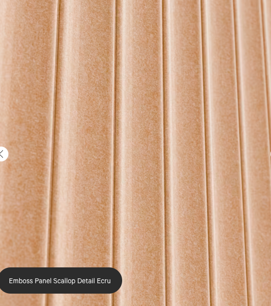 ZINTRA Embossed Acoustic Panels - SCALLOP