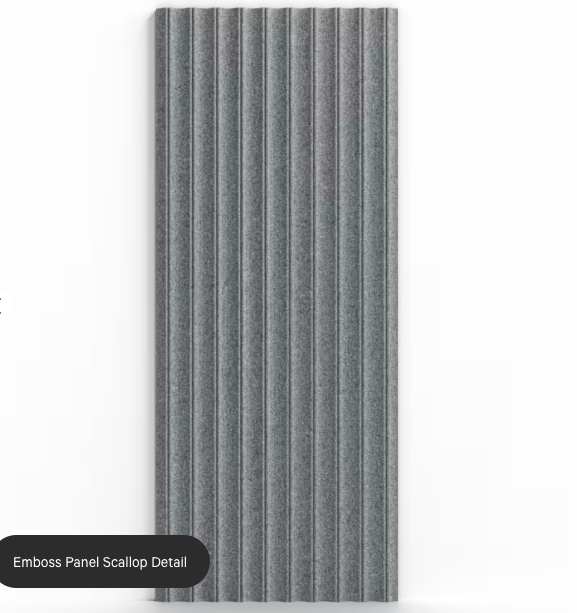 ZINTRA Embossed Acoustic Panels - SCALLOP