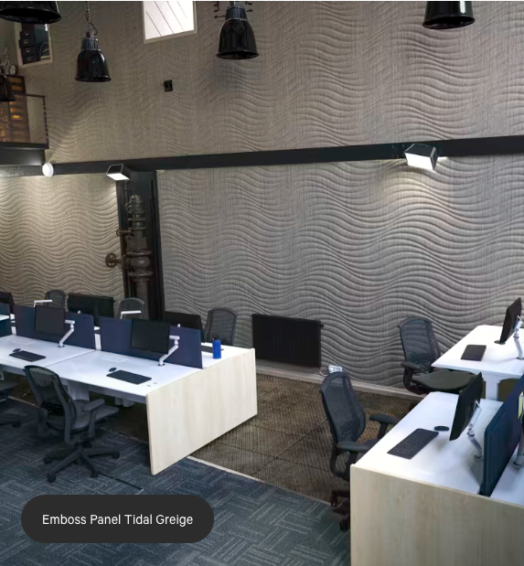 ZINTRA Embossed Acoustic Panels - TIDAL