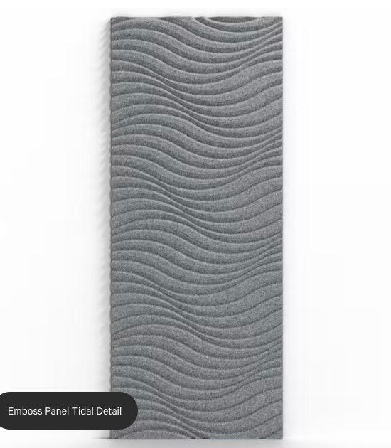 ZINTRA Embossed Acoustic Panels - TIDAL