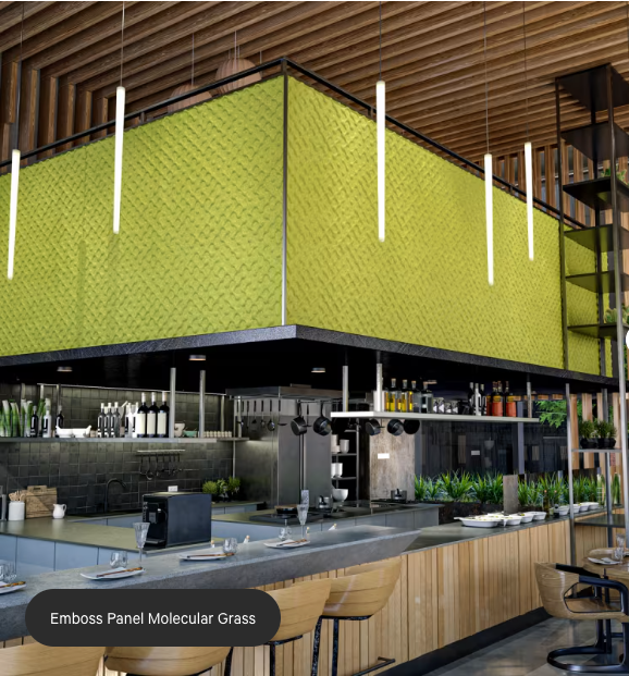 ZINTRA Embossed Acoustic Panels - MOLECULAR