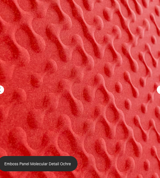 ZINTRA Embossed Acoustic Panels - MOLECULAR