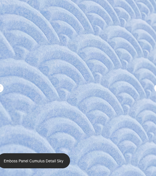 ZINTRA Embossed Acoustic Panels - CUMULUS