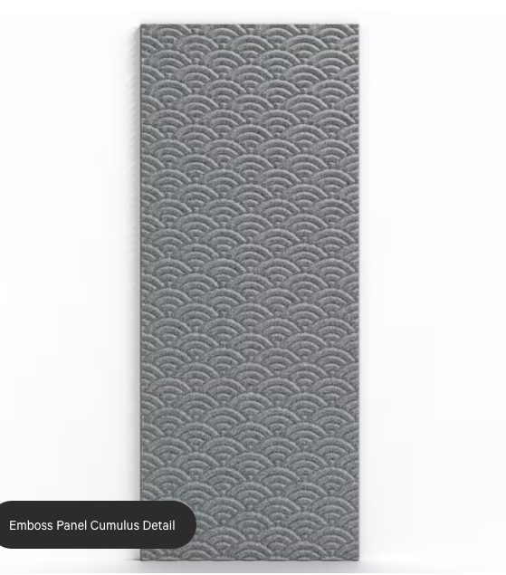 ZINTRA Embossed Acoustic Panels - CUMULUS