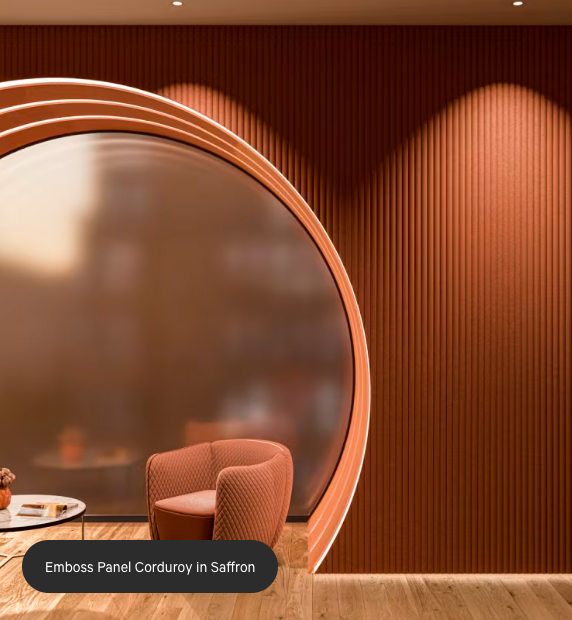 ZINTRA Embossed Acoustic Panels - CORDUROY