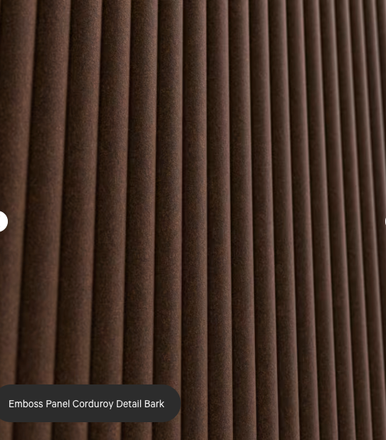 ZINTRA Embossed Acoustic Panels - CORDUROY