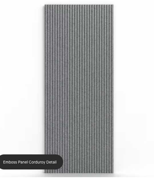 ZINTRA Embossed Acoustic Panels - CORDUROY