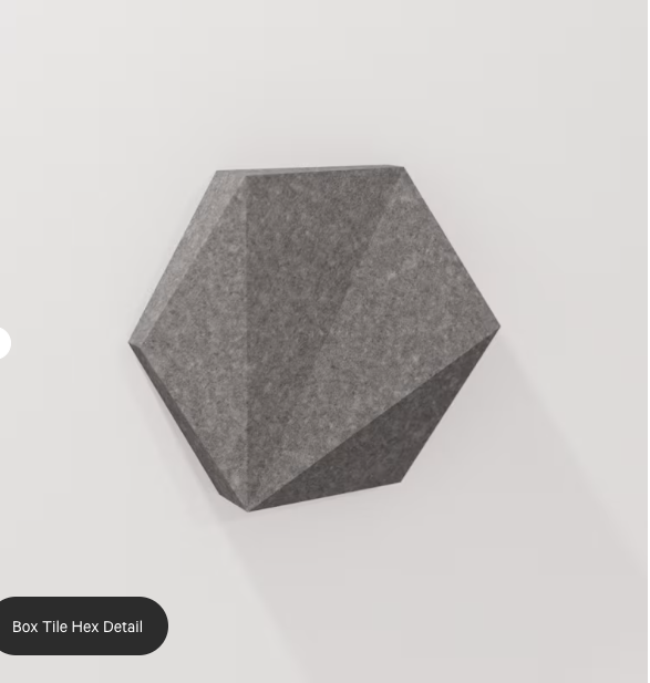 ZINTRA 3D ACOUSTIC HEX TILES (1 Box)