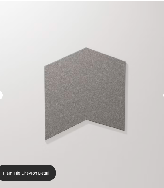 ZINTRA PLAIN CHEVRON ACOUSTIC TILES