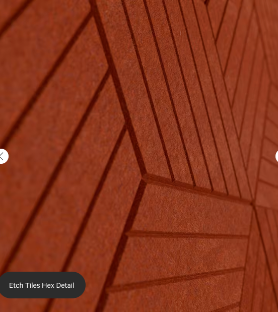 ZINTRA ETCH HEXAGON ACOUSTIC TILES