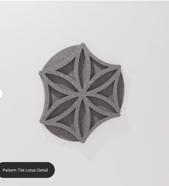 ZINTRA PATTERNS LOTUS ACOUSTIC TILES