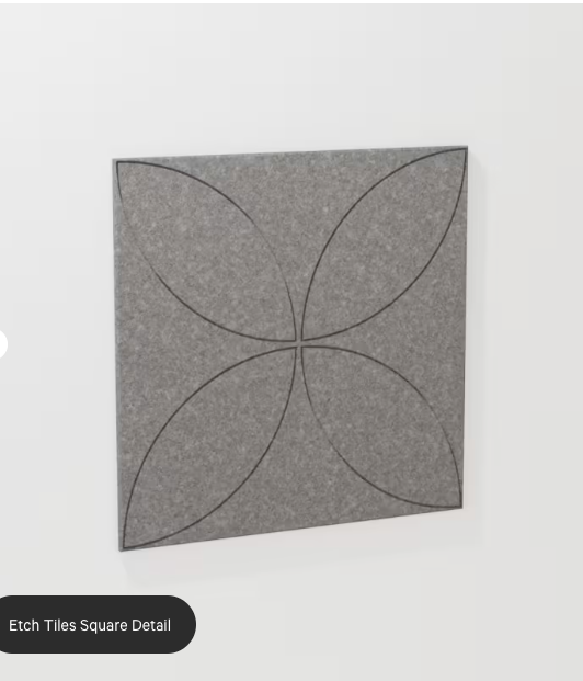 ZINTRA ETCH SQUARE ACOUSTIC TILES