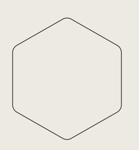 HORIZON SHAPES - HEXAGON (SET OF 2)